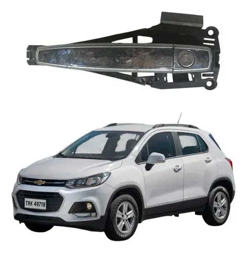 Maçaneta Externa Dianteira Esquerda Chevrolet Tracker 2019 Prateado Dianteira
