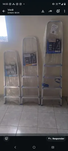 ESCADAS DE 5 DEGRAU EM ALUMINIO