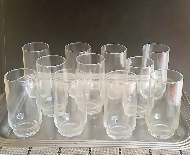 Copos de vidro