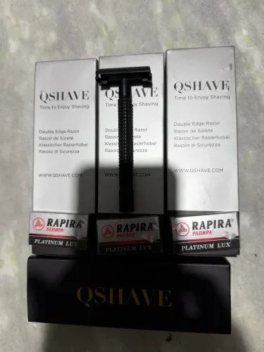 Barbeador QShave Retrô black 