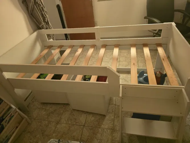 Cama Solteiro Infantil com escada