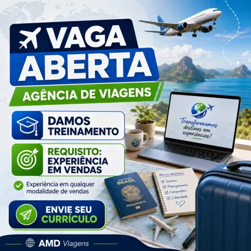 VAGA DE EMPREGO ? AGÊNCIA DE VIAGENS