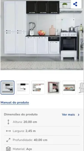 Armário  de cozinha novo na caixa  Itatiaia ,10 portas 