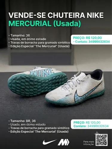 Chuteira Nike mercurial