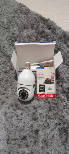Câmera Lâmpada Wi-Fi 360° Full HD Visão Noturna
