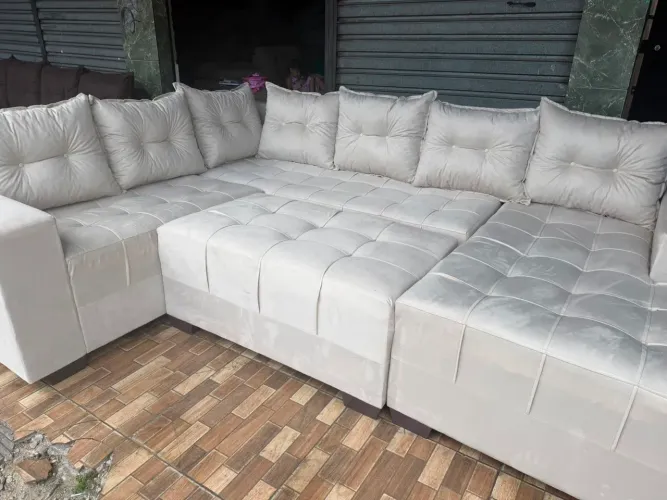 Sofás chaise 7 lugares com espuma D33