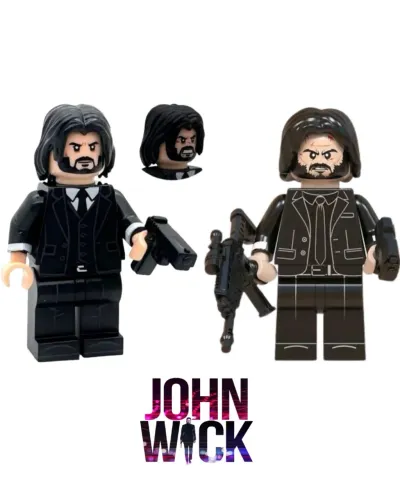 Miniatura John Wick Keanu Reeves Baba Yaga De Volta ao Jogo 5cm