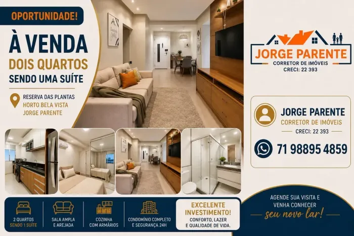VENDA | APARTAMENTO 2 QUARTOS NO HORTO BELA VISTA