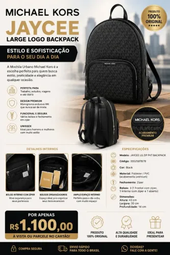 Mochila Urbano Michael Kors Original Importada Monograma