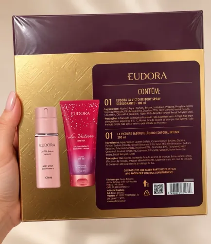 Kit Eudora Lá Victorie Intense 2 itens Novos e Lacrado
