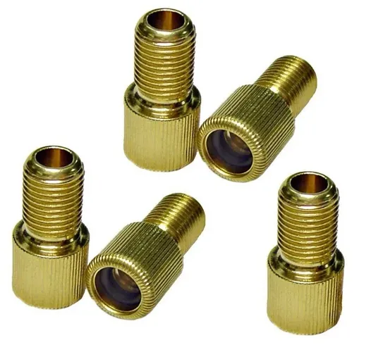 5x Adaptador Pneu Bico Fino Válvula Presta para Grosso Schrader Enche no Posto 4671