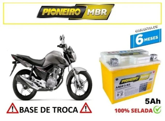 Bateria Automotiva Pioneiro 5AH Fan 2016