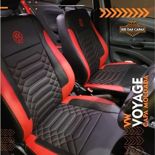 Capa de Banco de Couro Moldada Sob Medida Gol/Voyage/Logan/Virtus/Sandero/Polo/Fusca/Ônix