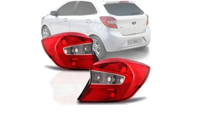 Par Lanterna Cristal Ford KA Hatch 2015 2016 2017 2018 