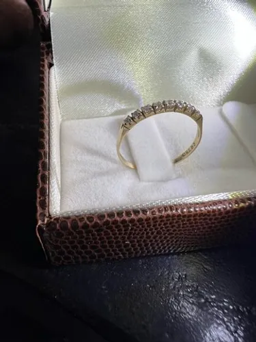 Meia aliança Ouro18k 