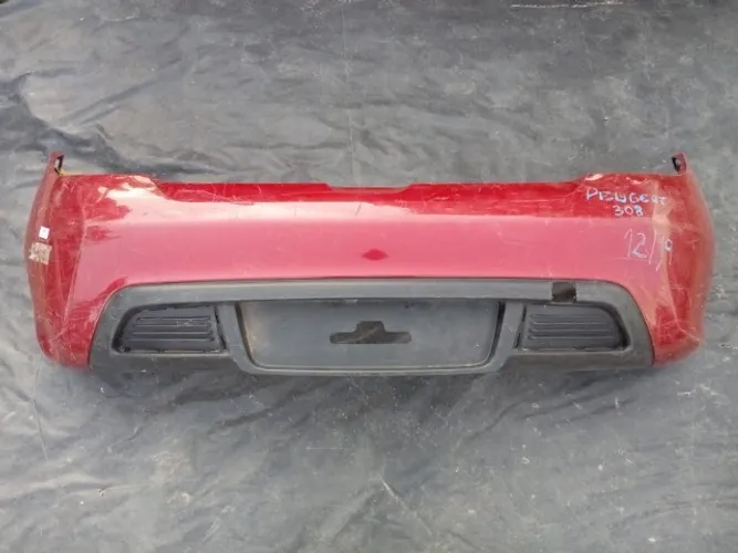 Parachoque traseiro Peugeot 308 2013\2016 vermelho