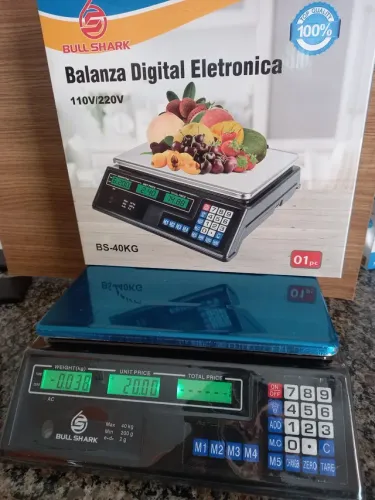 Balança digital divisão 2g até 40kg 