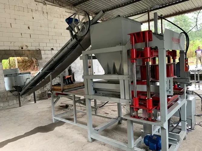 Maquina hidráulica para fabricar bloquetes paver blocos de concreto