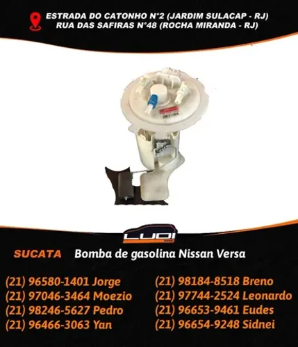 Bomba de gasolina Nissan Versa