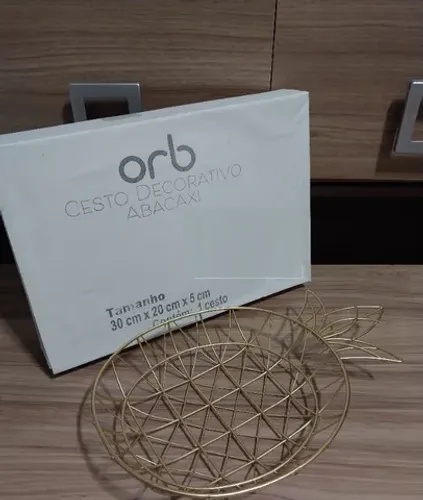 Cesto decorativo abacaxi