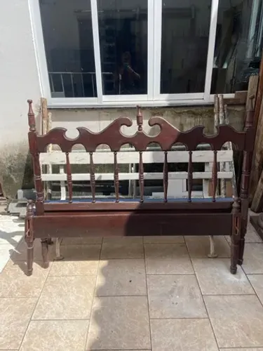  Cama De Casal Em Vinhático (leia Nossa Descrição)