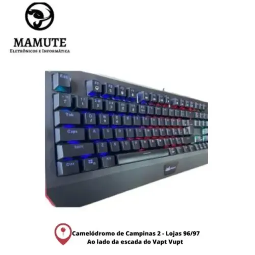 Teclado Gamer Mecânico Led Rgb Chroma Sw Blue Kp-tm005 Knup