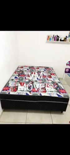 Cama Box Casal com Estampa Moderna FRETE GRÁTIS