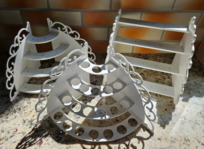 Kit mdf porta tubetes e pirulitos