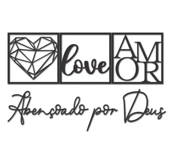 Kit Quadro vazado em MDF