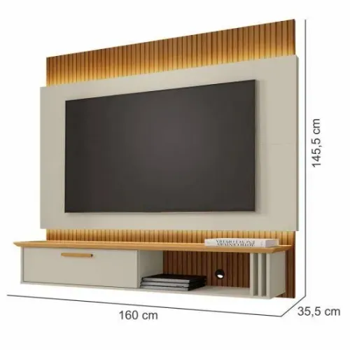 Painel para TV 160cm com Nicho - Novo