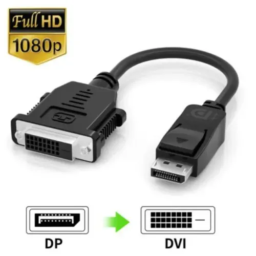 DisplayPort para DVI 24+1 - Original HP - R$: 60,00 - Aparencia de Novo