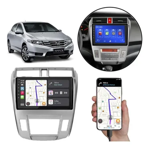 Kit Multimidia 9pol Carplay City 2009 a 2014 Fp Inports