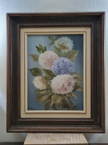 Quadro com pintura a óleo 