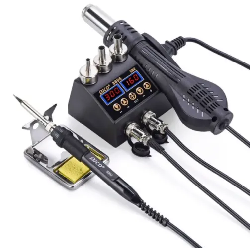 2 em 1: Estação de Solda e Retrabalho, e Soprador de ar quente - JCD Digital BGA