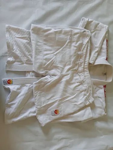 Kimono de Judô e Jiu-jitsu Trançado Branco- Tamanho A1