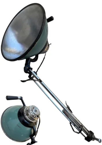 Luminária Antiga Industrial Retrô Vintage Articulada Decoração