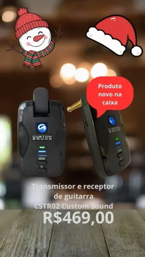 SURPREENDENTE Kit Transmissor Sem Fio UHF Instrumento Cstr02 Custom Sound