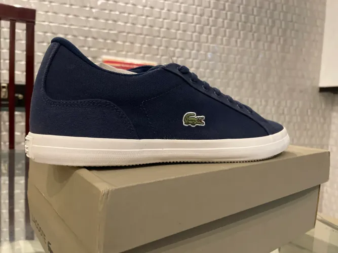 Tênis Lacoste Masculino Original Azul Marinho