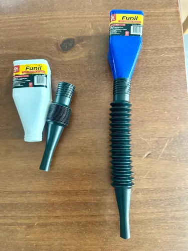 Funil para abastecer carro, com Galão p combustível