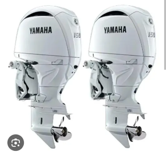 PARELHA YAMAHA 150HP COMANDO POWER  TRIM 4T -Motor de popa novo 