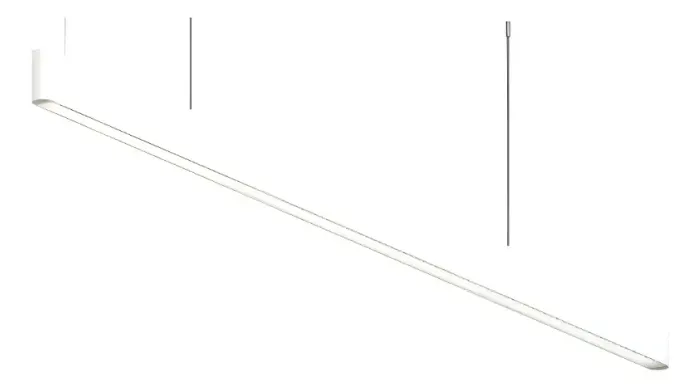  Pendente Job Difuso 40w Led Retangular 3200lm 3000k Branco  Pendente Job Difuso 40w 