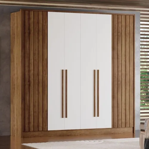 Guarda-Roupa 6 Portas Casal Design Ripado Floripa tt543