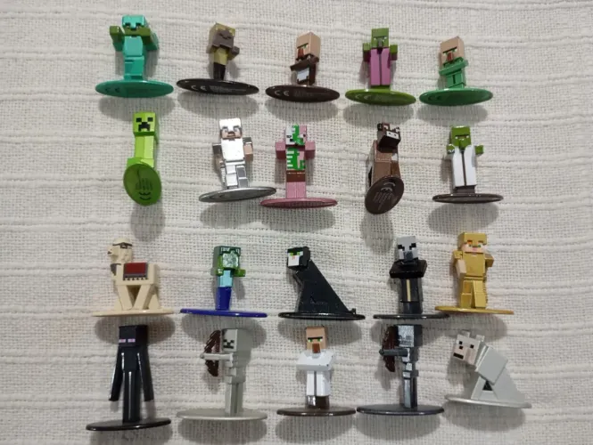 Coleção Minecraft Nanometalfigs