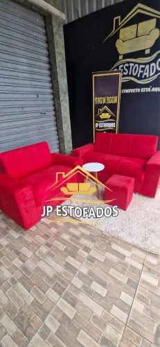 Jogo de Sofa direto da fábrica +puff +entrega grátis