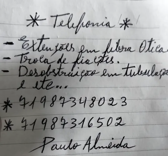 SERVIÇOS DE TELEFONIA