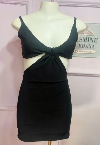 Vestido tubinho preto promocao