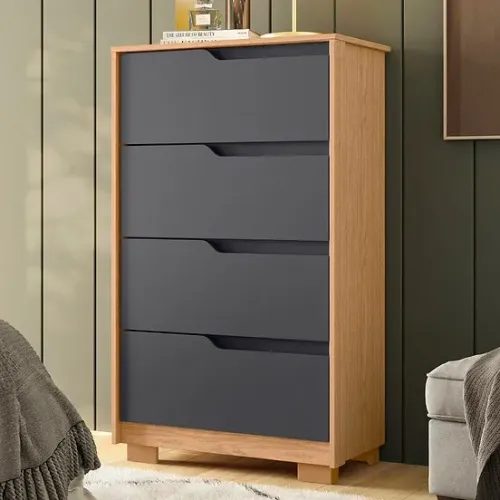 Cômoda Sole com 4 Gavetas Vistas Flex - Entrega e montagem Grátis p/ Fortaleza