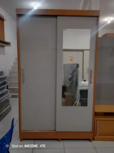 Guarda roupa porta de correr modernidade elegância em seu ambiente entrega/montagem grátis