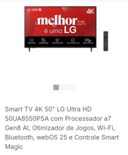 tv LG 50 polegadas nova lacrada 