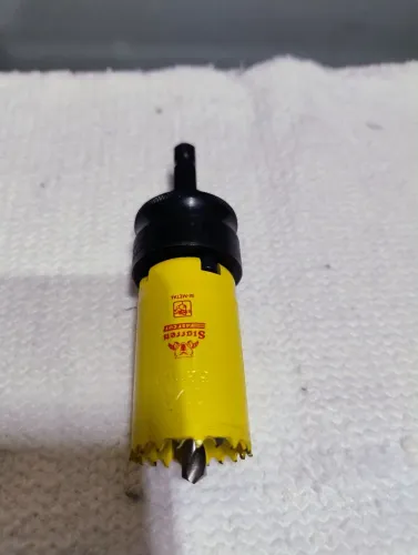 Serra copo Bimetal 32mm com guia suporte haste sextavada com broca piloto